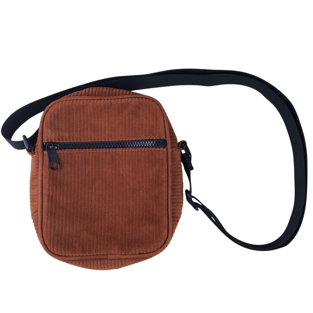 CROSSI |  Corduroy  |  Camel | Small  Crossbody Bag
